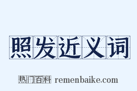 照发近义词是什么意思的图片